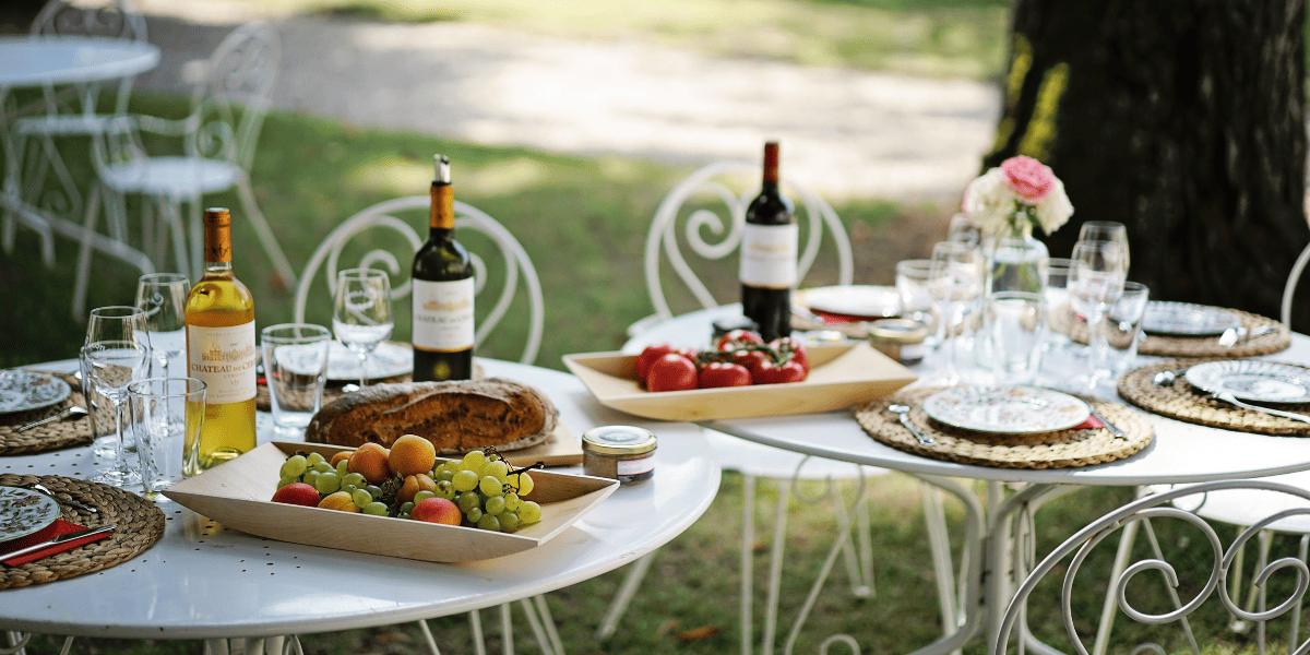 Picnic en el castillo de Cérons