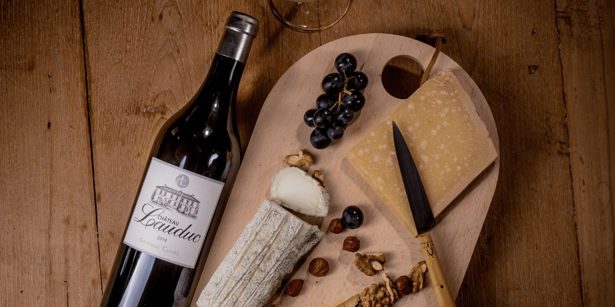 Wine and french cheese tasting at Château Lauduc