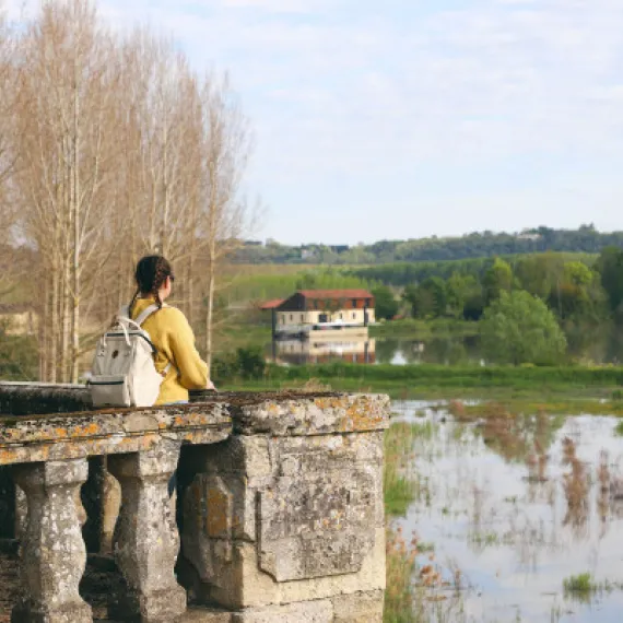 itinéraire pédestre Château de Portets Balade à pieds Château de Portets
